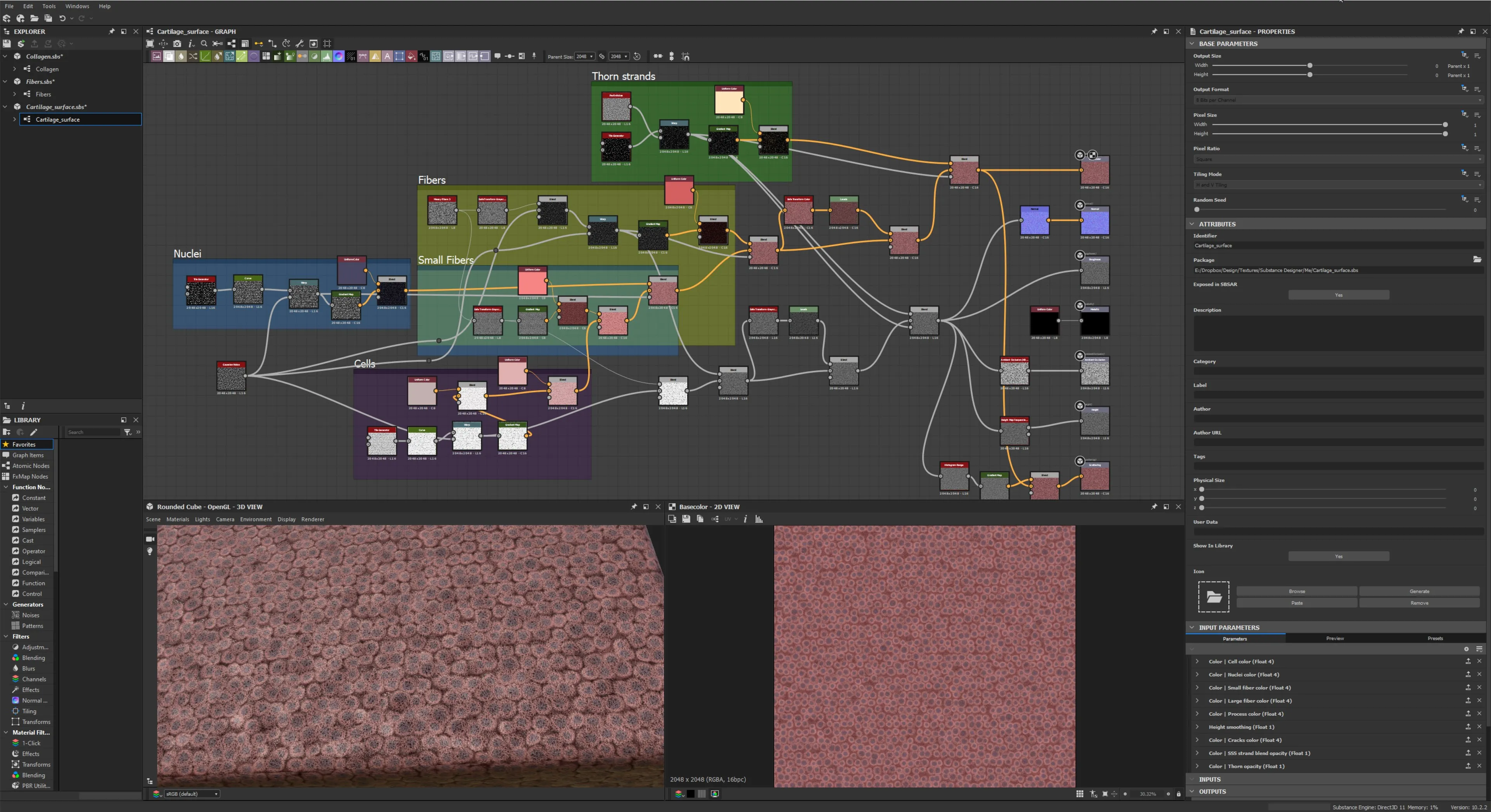 Articular cartilage — Substance Designer